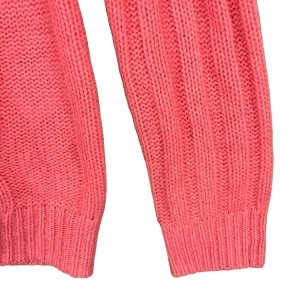 CHICOS Cashmere Sweater Small Pink Cable Knit Pullover - Picture 7 of 7